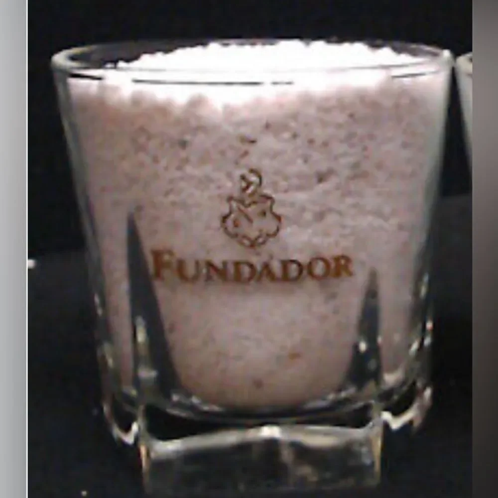 Fundador 12 Ounce Rocks Glass Libby Duratuff USA Heavy 3 1/2 In Tall 3 1/4 Round